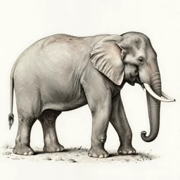 anatomy diagram of an elephant, by Leonardo da Vinci, very detailed, historical,