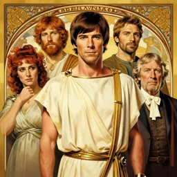 portrait of ZACHARY QUINTO SPOCK in ancient Greece, (SFW) safe for work, photo realistic illustration by greg rutkowski, thomas kindkade, alphonse mucha, loish, norman rockwell
