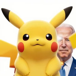 a photo of pikachu, biden, perfect faces, sigma 3 5 mm, award winning photography, instagram