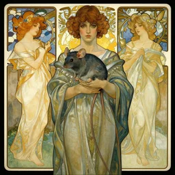 ratman. art by artgerm and greg rutkowski and alphonse mucha.
