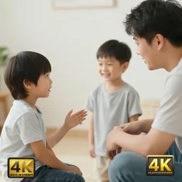 photo of a kid asking a guy if he can adopt him, 4k