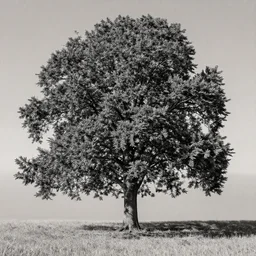 stereoscopic image of a tree