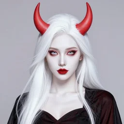 white devil witch, portrait of a beautiful woman, high detail, vibrant colors, face, by sija hong, yoshitaka amano, stanley artgerm, masterpiece, sharp focus, cinematic lightning