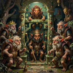 goblins from the movie labyrinth by edgar maxence and caravaggio and michael whelan and delacroix style, artistic, intricate painting, cinematic lighting, hyper realistic, extremely detailed, establishing shot, 8 k resolution, dramatic lighting