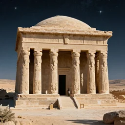 “Pharonic temples and tombs wrapped in 4D space”