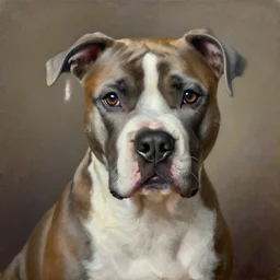 the royal pitbull portrait by greg hildebrant fancy baroque puppy oil painting