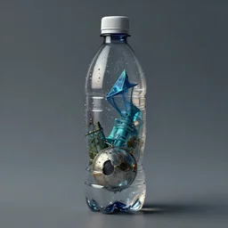 the end of the world in a plastic bottle, trending on artstation