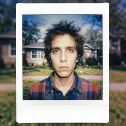 detailed color analog medium format photo made by harmony korine, polaroid photo portrait of weird person in american suburbs, high production value, intricate details, 8 k resolution, hyperrealistic, hdr, photorealistic, high definition, tehnicolor, award - winning photography, masterpiece, amazing colors,
