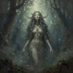 A dream so beautiful no words could describe it, fantasy painting by God, trending on artstation, hyper detailed, existential horror