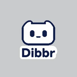 logo for a discord server about a chatbot called Dibbr, high-quality, minimalist, vector art.