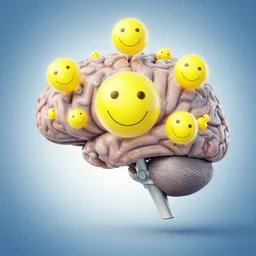 happy thoughts inside a brain