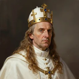 pope lando calrissian, papal tiara, fantasy, highly detailed, portrait, digital painting, trending on artstation, concept art, sharp focus, illustration, art by artgerm and greg rutkowski and magali villeneuve