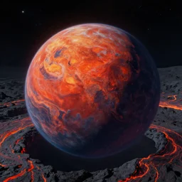 a lava planet