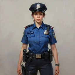 perfectly - centered - portrait of a beautiful female police character from dream, intricate, highly detailed, digital painting, loose brush strokes, artstation, concept art, smooth, sharp focus, illustration, realism, oil painting, unreal engine 5, 8 k, art by peter mohrbacher and and sam spratt