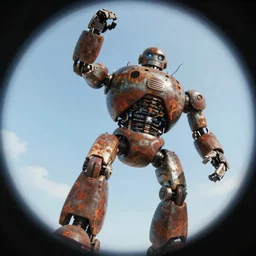 memorable animation key shot, fish eye lens, climbing up the rusty robot submarine schwerer gustav!!!! covered in bold grafitti, yellow paint drip, colorful murals, studio ghibli, pixar, disney concept art watercolor illustration by craig mullins, dean cornwell, nc wyeth, satoshi kon!
