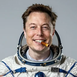 Elon Musk on Mars, photo, happy, smoking blunt, happy, smoking, portrait, centered, in spacesuit, detailed, close up, 2040
