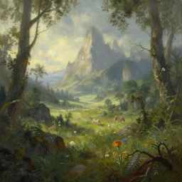 a fantasy lanscape  by joe fenton