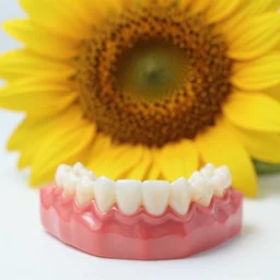 piranha teeth sunflower with human teeth