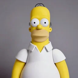 homer simpson as a real person, studio portrait, funky lighting