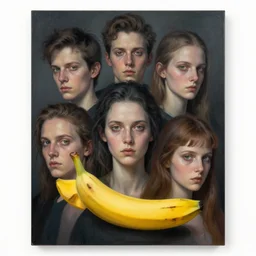 portrait, nightmare anomalies, banana by dariusz zawadzki, kenneth blom, mental alchemy, james jean, pablo amaringo, naudline pierre, contemporary art, hyper detailed