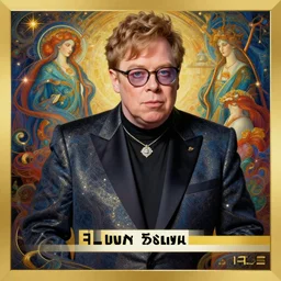 elton john by artstation, deviantart, artspace, artspan, artslant, etsy, pixiv, artfol, behance, instagram, artbox, artube, artstar, artsy, minted, beeple, artgerm, surrealism, hyperrealism, symbolism, masterpiece, award - winning intricate 4 k