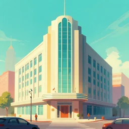 🍔🏘️, Art Deco, Greg rutkowski Trending artstation