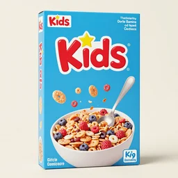 kids cereal box
