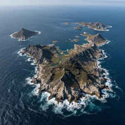 drone photography this is a land on an unforgiving world of churning oceans and jagged coastlines. every habitable island is situated somewhere along the planet's equator where the weather is still volatile but more hospitable than any points to the north or south