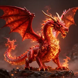 photo of dragon, red, fire, 4 k