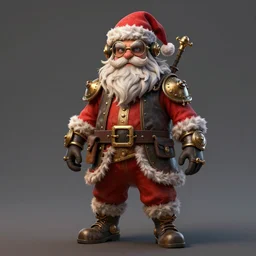 steampunk style santa claus, badass character design, digital art, trending on artstation