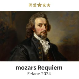 mozarts requiem if it were a maiden, oil painting