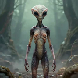 extraterrestrial visitor, not looking humanoid