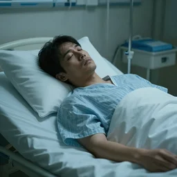 the stillness of a dead man in a hospital bed cinematic 3 5 mm hdr 8 k