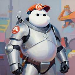 greg manchess portrait painting of partially armored ghostbuster peter venkman overwatch character, medium shot, asymmetrical, profile picture, organic painting, sunny day, matte painting, bold shapes, hard edges, street art, trending on artstation, by huang guangjian and gil elvgren and sachin teng