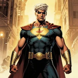 kurdish superhero comic art by mike allred, highly detailed, award winning art