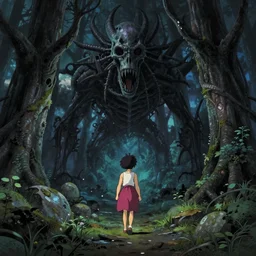where hollows fear to tread, dark fantasy by artgerm by greg rutowski cinematic, wide angle deep colors, ghibli trending on artstation