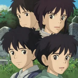 kurisu makise, finely detailed features, closeup at the faces, perfect art, at a cemitery, gapmoe yandere grimdark, trending on pixiv fanbox, painted by greg rutkowski makoto shinkai takashi takeuchi studio ghibli, akihiko yoshida,