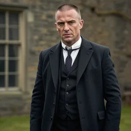 film still of Jason Statham as Thomas Shelby in Peaky Blinders, 4k