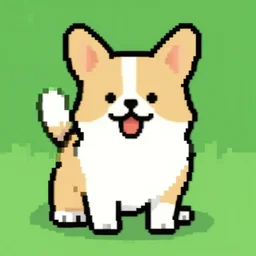pixel art dog