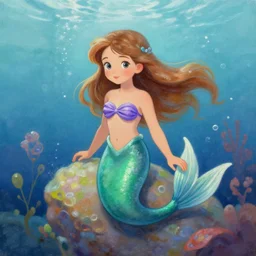 littlemermaid by yasar vurdem painting, artstation