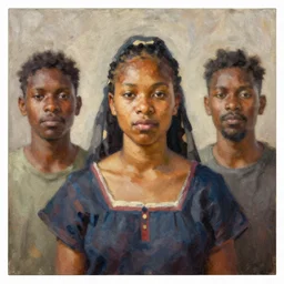 portrait of a tubanti woman ( 3 5 ) from the twente, the netherlands, an oil painting by ross tran and thomas kincade