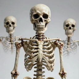 spooky scary skeletons send shivers down your spine, high resolution, highly detailed