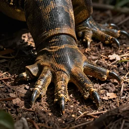 big thick juicy lizard feet