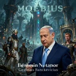 benjamin netanyahu as an explorer, exploring an otherworldly magical kingdom, dark fantasy, sci - fi, benjamin netanyahu, by moebius and gediminas pranckevicius and greg rutkowsk