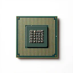 marble cpu processor chip, professional product shot, isolated on a pure white background, centered, entire object in frame, sharp focus, soft studio lighting