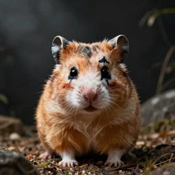 hamster with joker makeup