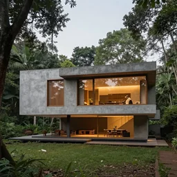a beautiful contemporary masterpiece vernacular house in the jungles of central india, featured on architecture daily, cinematic composition, beautiful lighting, no frames - n 4
