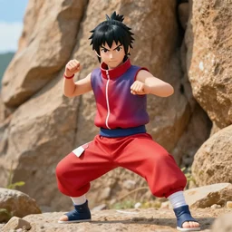 The Rock cosplaying as Rock Lee