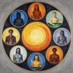 the nine circles of hell, painted by pablo picasso
