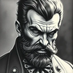 medium portrait soft light, by killian eng and bernie wrightson and joe fenton, inspired by victorian judge dredd, etching, fine, sharp high detail
